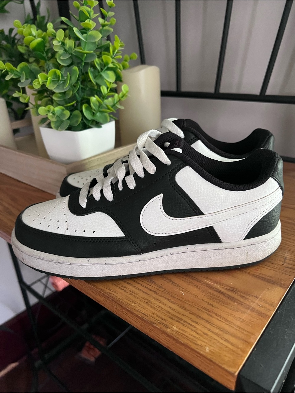 Nike Black and White Low-Top Sneaker